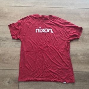 Nixon T Shirt - red- size L